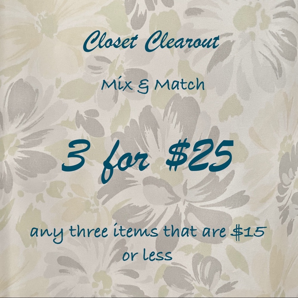 3 for $25